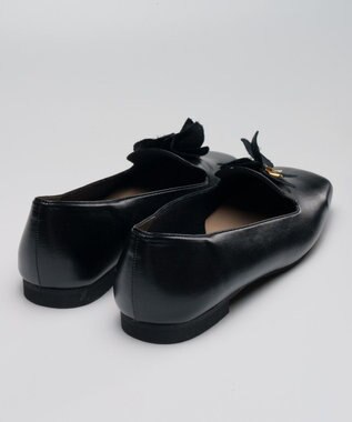 muuc 花刺繍モチーフのパンプス ブラック