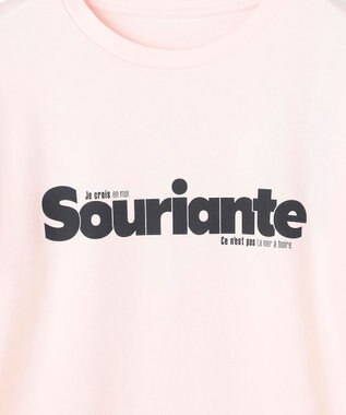 UNFILO コットンスムース グラフィックＴ ピンク