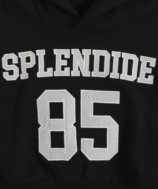 WEGO ナンバリングラインショートプルパーカー ブラック