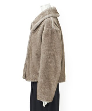 23区 L 【GOLD LABEL】ECOPEL フォギーカラー ファーブルゾン ライトグレー系