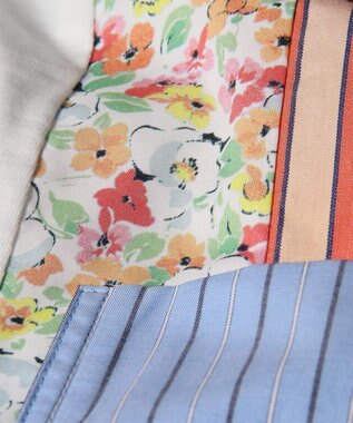 Paul Smith Floral Patchwork ミックスアップ 半袖Tシャツ ホワイト