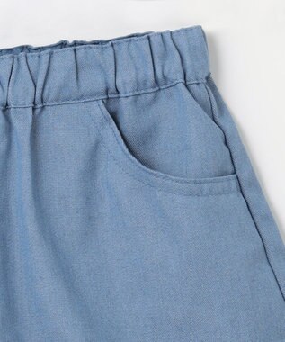 ANY KIDS ひんやりクール リボンショートパンツ デニム