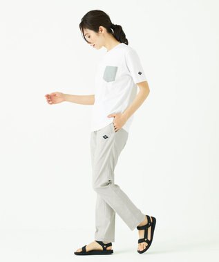 JOSEPH ABBOUD MOUNTAIN スラブシャンブレーストレッチ パンツ アイボリー系