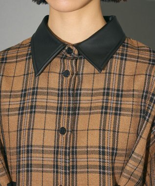 Green Parks ウエストタック２ＷＡＹシャツブルゾン Brown