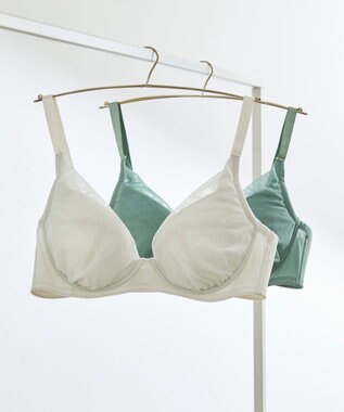 une nana cool 小さく見せるブラ　ミニマイザーブラ　シンプル アイボリー