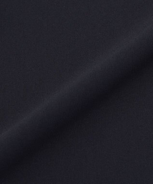 23区 S 【セットアップ対応/洗える】トリアセダブルジョーゼット シフォンスリーブ ワンピース ネイビー系