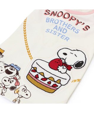 PET PARADISE スヌーピー バースデーＴシャツ 中型犬 白~オフホワイト