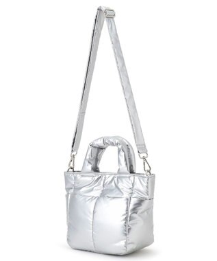 23区 パデッド ミニ ショルダーバッグ シルバー系