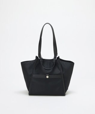 TOPKAPI 【TREASURE TOPKAPI】ナイロン 2way レザーハンドル ミニ トートバッグ ブラック