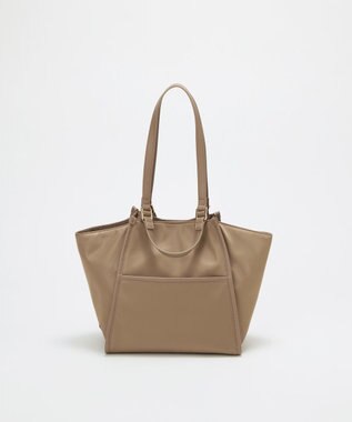 TOPKAPI 【TREASURE TOPKAPI】ナイロン 2way レザーハンドル ミニ トートバッグ グレージュ