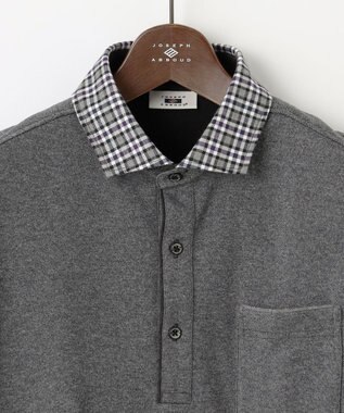 JOSEPH ABBOUD 【キングサイズ・微起毛/ジャパンファブリック】ウィンターダディー ポロシャツ グレー系
