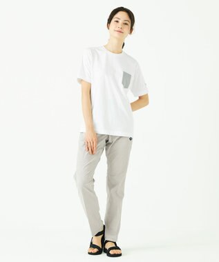 JOSEPH ABBOUD MOUNTAIN スラブシャンブレーストレッチ パンツ アイボリー系