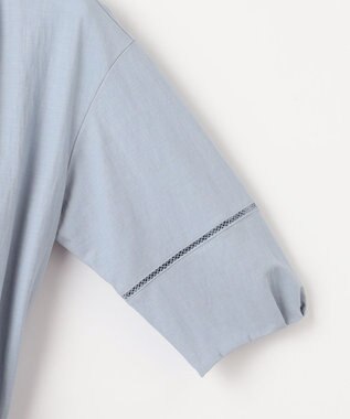 J.PRESS LADIES ナチュラルジャージー カットソー ダルブルー系