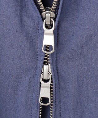 J.PRESS MEN コットンナイロンタイプライター ゴルフジャケット ダルブルー系