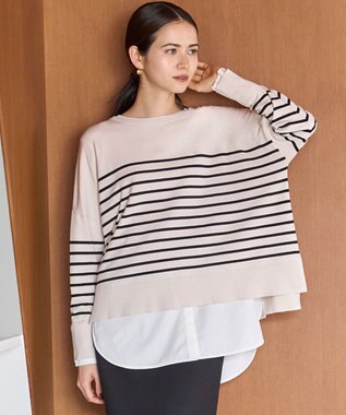 UNFILO シャツコンビレイヤードTシャツ オフ