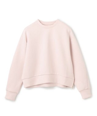 UNFILO L 【WEB限定】BEAUTY FORM JERSEY サイドZIP クロップドプルオーバー ピンク