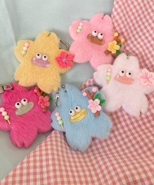 WEGO チェリブロモンスターぬいぐるみキーホルダー サックス