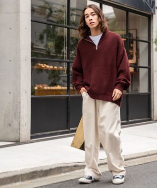 WEGO 【ユニセックス着用アイテム/ウエストゴム】ワーカーズパンツ キナリ