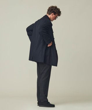 J.PRESS MEN 【定番】ウールカシミヤビーバーステンカラーコート ネイビー系