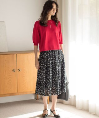 組曲 フラワーメタル ニットTシャツ チェリー