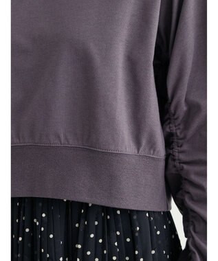 Green Parks ・ＥＬＥＮＣＡＲＥ　ＤＵＥシャーリング袖プルオーバー Charcoal Gray