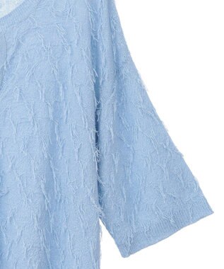 YECCA VECCA 2wayリボンフリンジニットカーディガン Off White