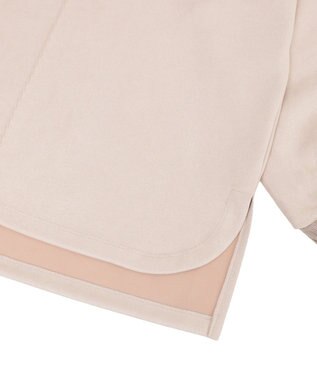 YECCA VECCA フェイクスエードデザインステッチプルオーバー Gray Beige