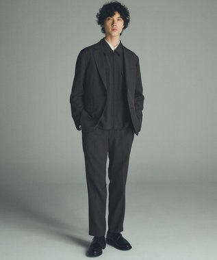 UNFILO MENS 【OCEANS YouTube 掲載/男女兼用】WOOL TOUCH 機能美シャツブルゾン チャコール