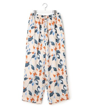 23区 【先行予約】カラーリリープリント ワイド パンツ ベージュ系