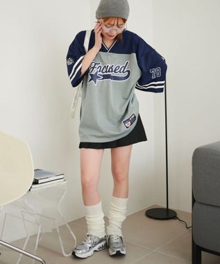 WEGO ゲームデザインビッグT ネイビー