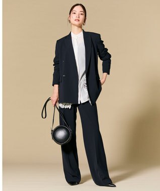 BEIGE， 【セットアップ対応】SPHENE / ダブルブレストピークドラペルジャケット Navy