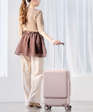 ACE BAGS & LUGGAGE 【雑誌掲載】 HaNT ココント スーツケース 34L 機内持込 フロントポケット付 05513 ハント ソイル・ピンク