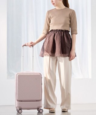 ACE BAGS & LUGGAGE 【雑誌掲載】 HaNT ココント スーツケース 34L 機内持込 フロントポケット付 05513 ハント ソイル・ピンク