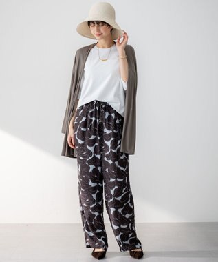 23区 S 【洗える】レーヨンポリエステルストレッチ ドルマン ニット ホワイト系