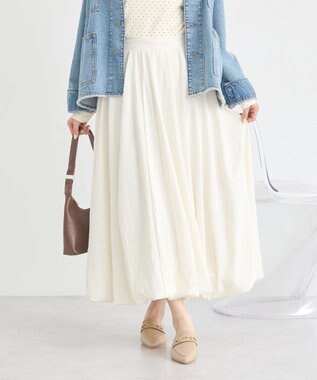 earth music&ecology バルーンスカート Ivory