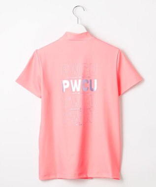 PW CIRCULUS 【UV遮蔽率99.5%  UVカット / 速乾 / ストレッチ】【WOMEN】ポケットモックT ゴルフウェア レディース ピンク系