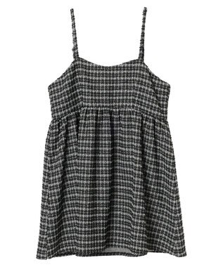 earth music&ecology ツイードキャミチュニック Black