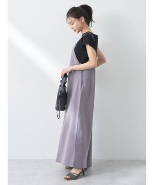 earth music&ecology リボンコンビネゾン Gray