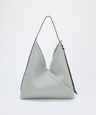 TOPKAPI 【TREASURE TOPKAPI】ネオプレン 2way ワンハンドル ショルダーバッグ ポーチ付き ライトグレー