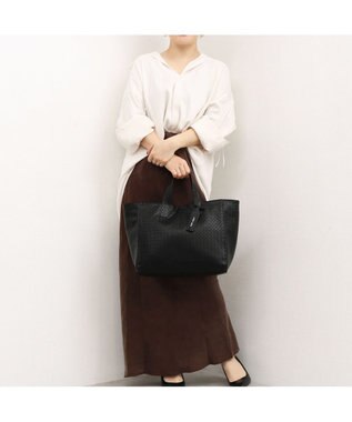 UNBILLION カシュカシュ cachecache / メッシュエンボスA4ショッパートート ブラック