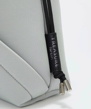 TOPKAPI 【TREASURE TOPKAPI】ネオプレン 2way ワンハンドル ショルダーバッグ ポーチ付き ライトグレー