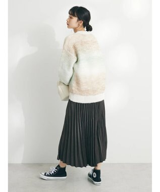 CRAFT STANDARD BOUTIQUE ピーチアコーディオンプリーツスカート Charcoal Gray