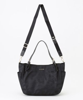 LA BAGAGERIE シャドージャカード 2WAYミニトートバッグ ブラック