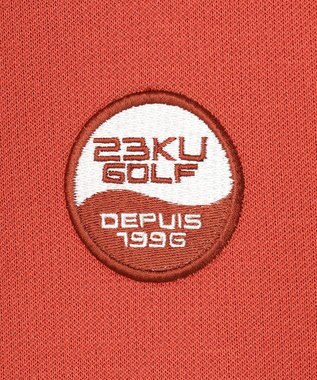 23区GOLF 【WOMEN】【UVケア】ダンボールニット ジップアップパーカー オレンジ系