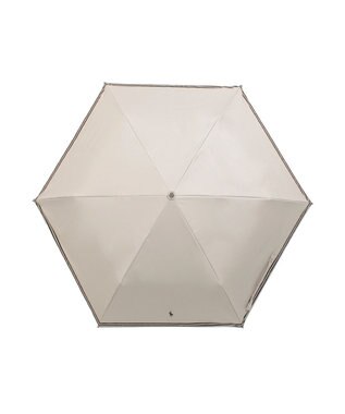 MOONBAT 【 遮光率100％/遮熱/UV/軽量】POLO RALPH LAUREN（ポロ ラルフローレン）晴雨兼用日傘 ワンポイント ポロポニー バイカラー  折りたたみ傘 オフホワイト