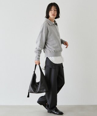 russet レザーホーボーバッグ M(CE-1658) Black