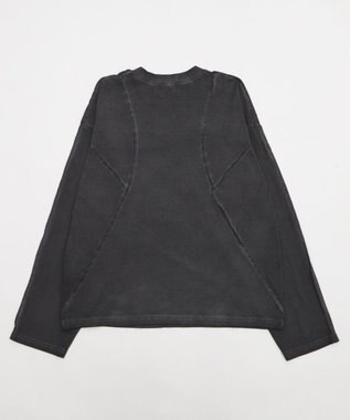 WEGO 【ユニセックス着用ITEM】MA55IVE　コールドダイスウィッチングロゴT（LS） スミクロ