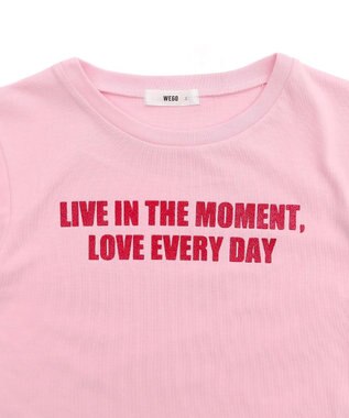 WEGO ロゴラメちびT ピンク