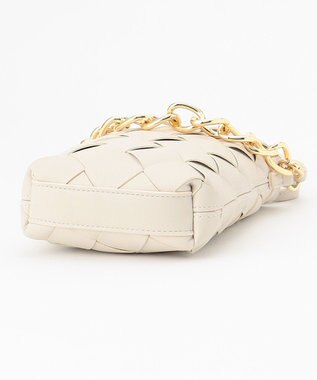 自由区 メッシュミニポシェット ベージュ系