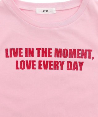 WEGO ロゴラメちびT ピンク